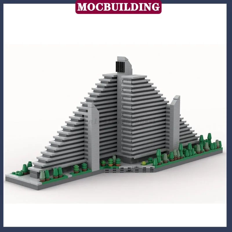 MOC Urban Building Residential District Model Building Block Assembly Village Collection Series Toy Gifts