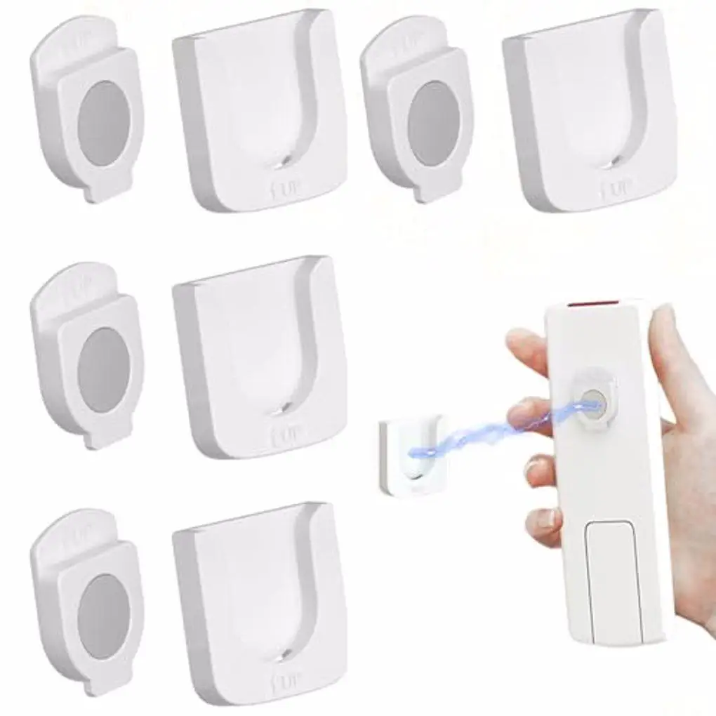 4pcs/set Wall Mounted Remote Control Holder Save Space And Living Room Tidy Easy-to-install