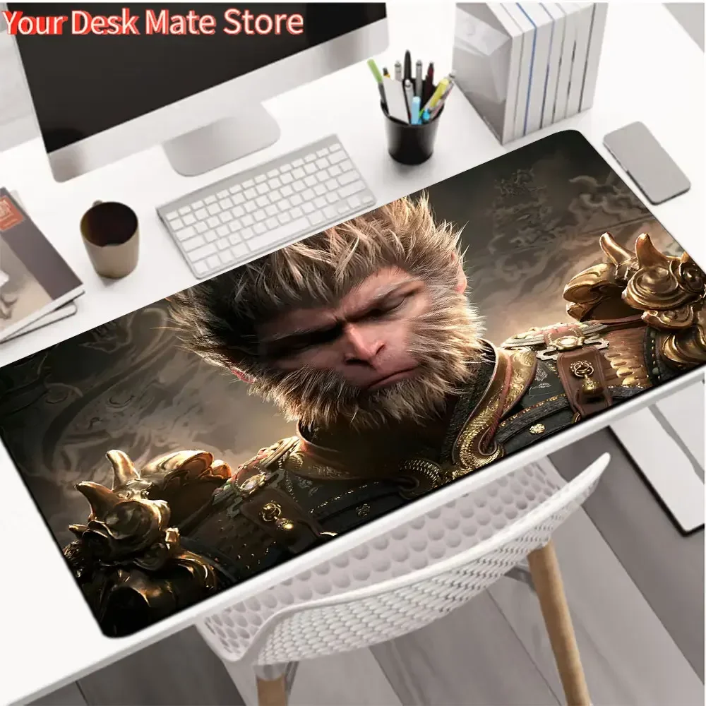 

1pc Black Myth Wukong Large Mouse Pad computer mat Desk Mat keyboard mat Office Gaming Table Mat