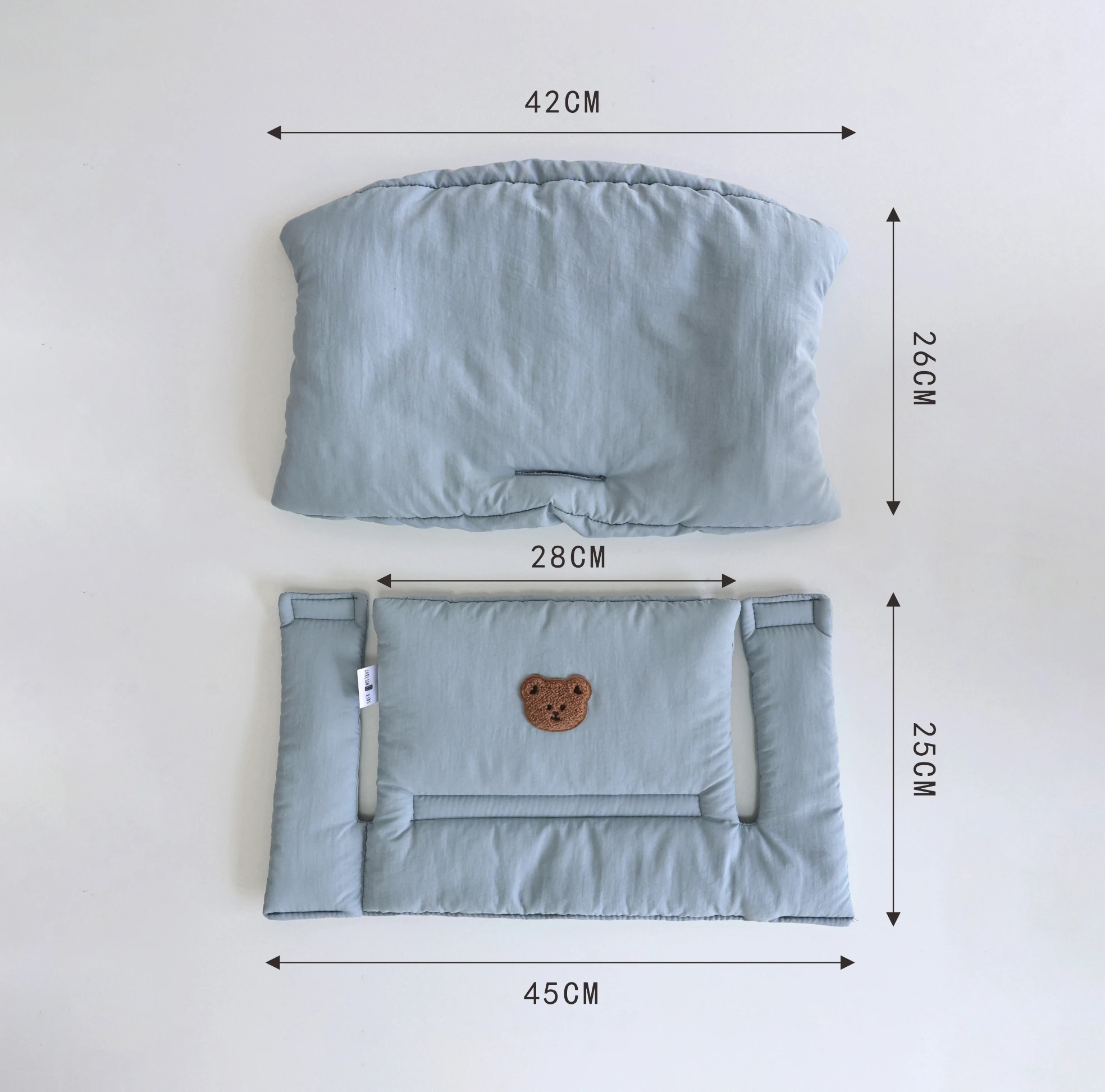 وسادة كرسي طعام للأطفال جديدة بلون واحد، وسادة أكل للأطفال قابلة للتنفس، ملحقات وسادة كرسي نمو الرضع للمطاعم والاستخدام المنزلي