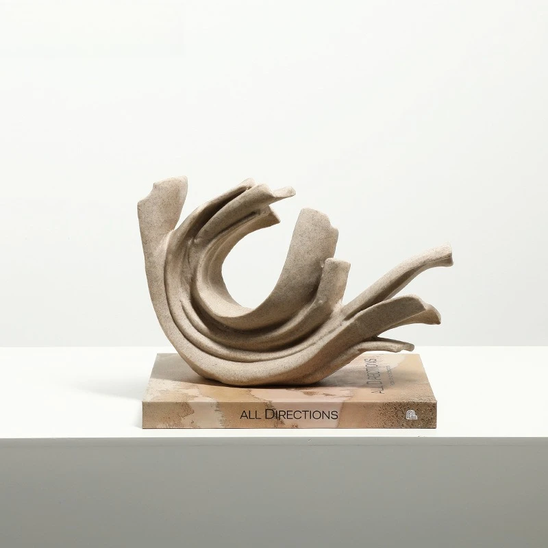 Italian minimalist abstract sandstone spray resin ornament office new and peculiar crafts