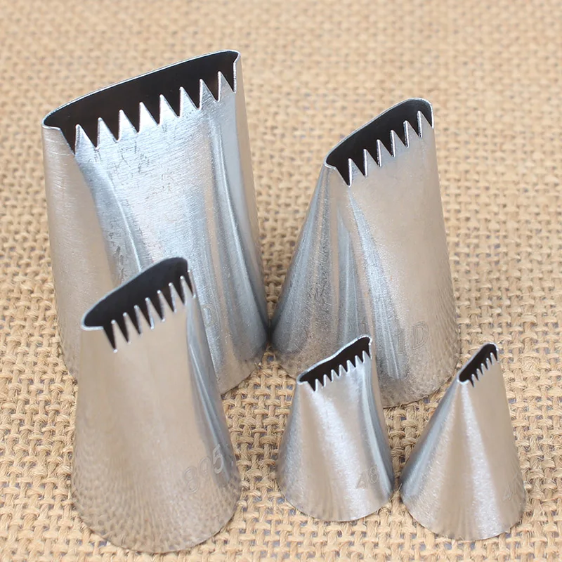 5pcs/set Basket Weave Cake Icing Piping Nozzles Tips Decorator Dessert Mold Shaping Baking Pastry Decorating Tools