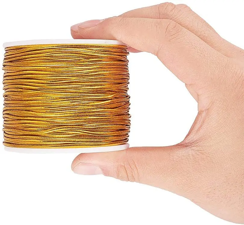 1 لفة سلك مرن مستدير مع بوليستر خارجي ومطاط داخلي 2 مم 50 م/لفة #5