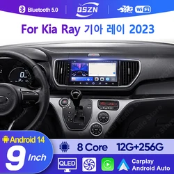 QSZN Android 14 Car Radio For Kia Ray 2011 -2023 Multimedia Video Player GPS 4G CarPlay Autoradio Wireless 7862S Stereo DSP QLED