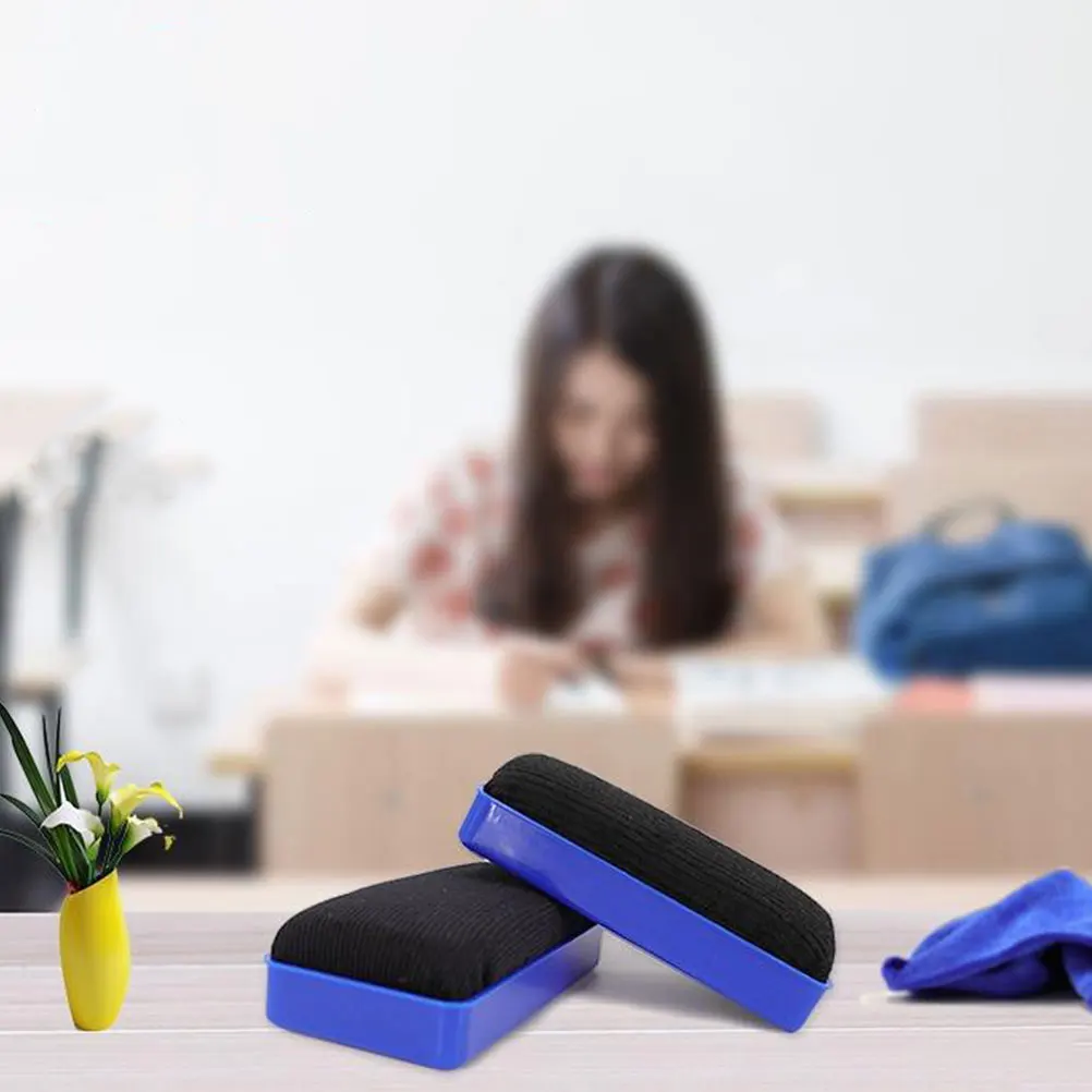 

3 pcs Whiteboard Magnetic Blackboard Cleaner Portable Convenient Eraser Office School Supplies Flannel Reusable