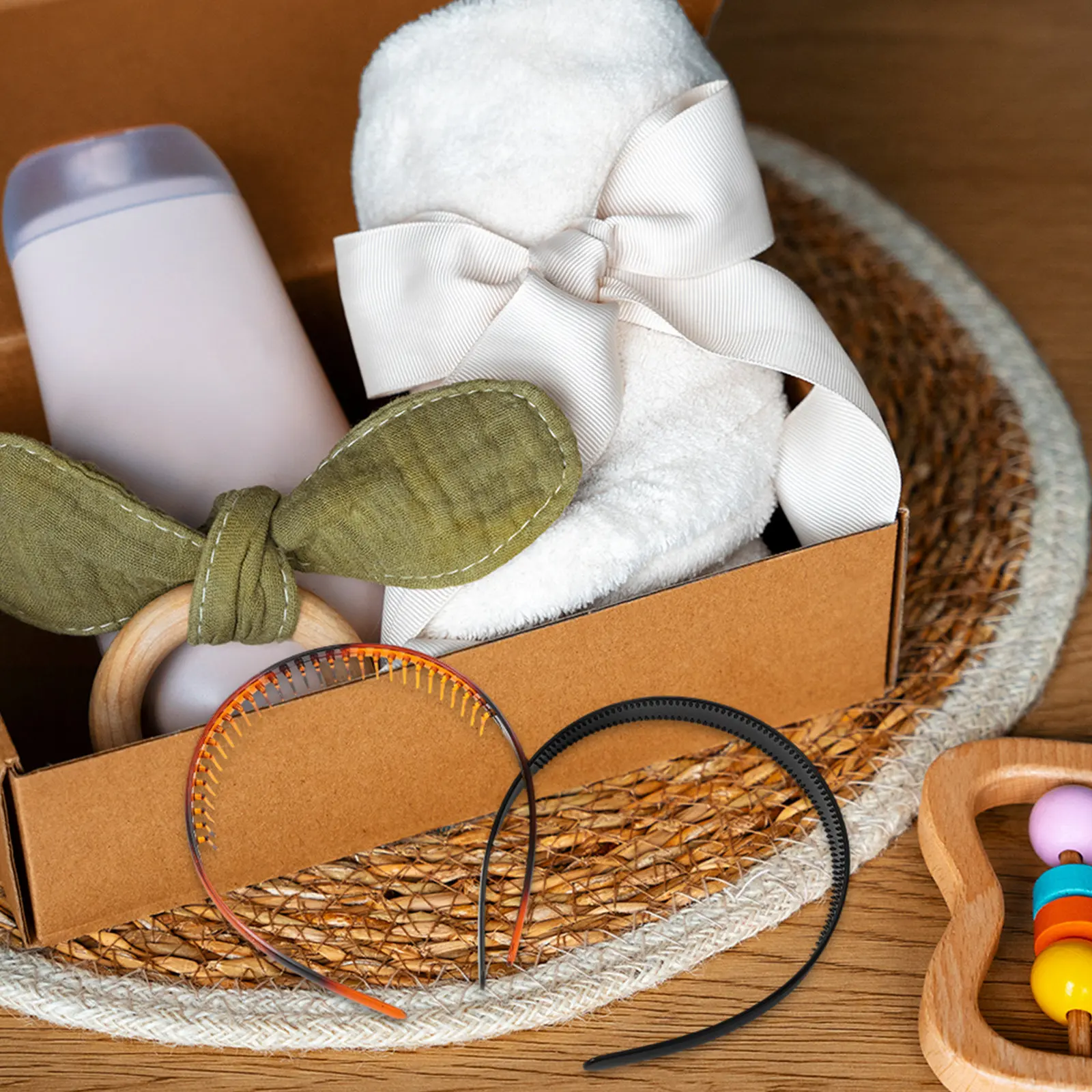 

2Pcs Non Slip Teeth Comb Headbands Plastic Hair Bands Comfortable Fashion Hair Accessories for Fitness Daily Use