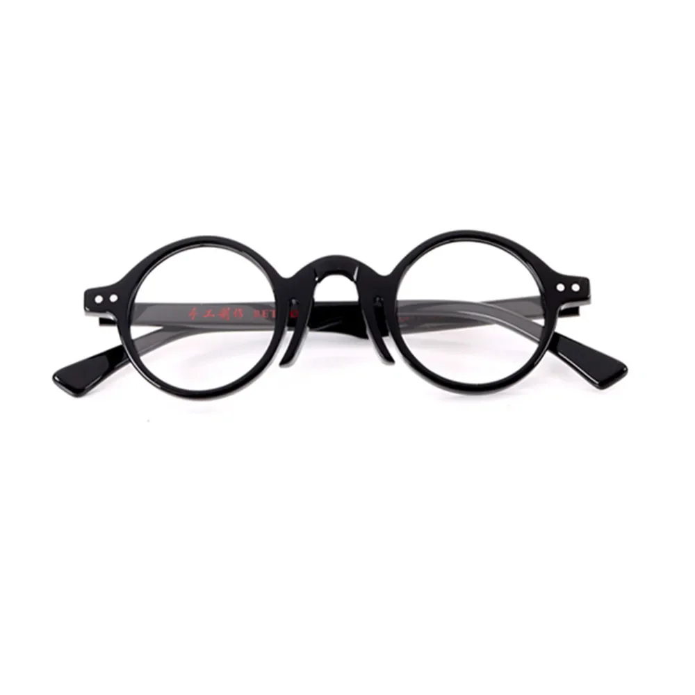 Small Vintage Round Reading Glasses Men Women Full Rim Acetate Glasses +75 +1 +125 +150 +175 +2 +250 +3 +350 +375 +4 +425 +450