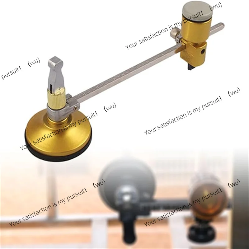 Professional Glass Cutter Round Cutting Tool With Round Handle And Suction Cup Adjustment Compass Type Glass Circular Cutter