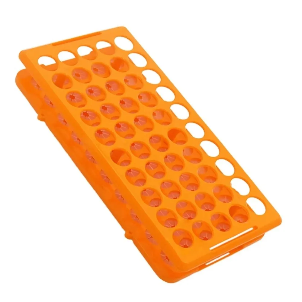 18mm Holes Test Tube Rack 50-Slot Sampling Tube Storage Centrifuge Tube Rack Stand Bracket Plastic Sampling Tube Rack