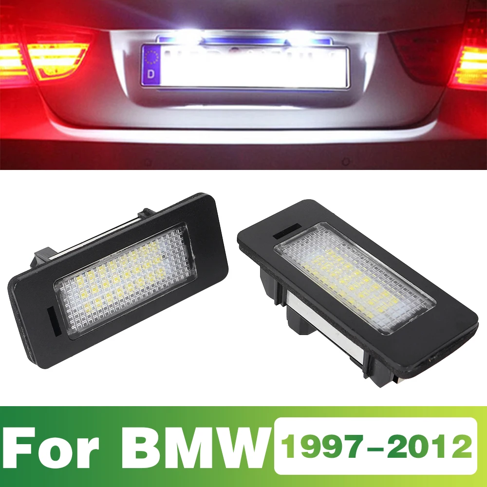 

2PCS LED Car License Plate Light Accessory For BMW E82 E88 E90 E92 E93 M3 E91 E60 E61 E71 E72 X6 E39 M5 X5 E70 2007 - 2011 2012