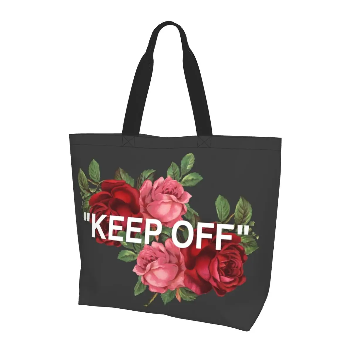 

ПРЕДЛОЖЕНИЕ Роскошные розовые цветы кроссовки Hype Shopping Tote Bag Холщовые сумки на плечо большой вместимости Сумка-шоппер для продуктов