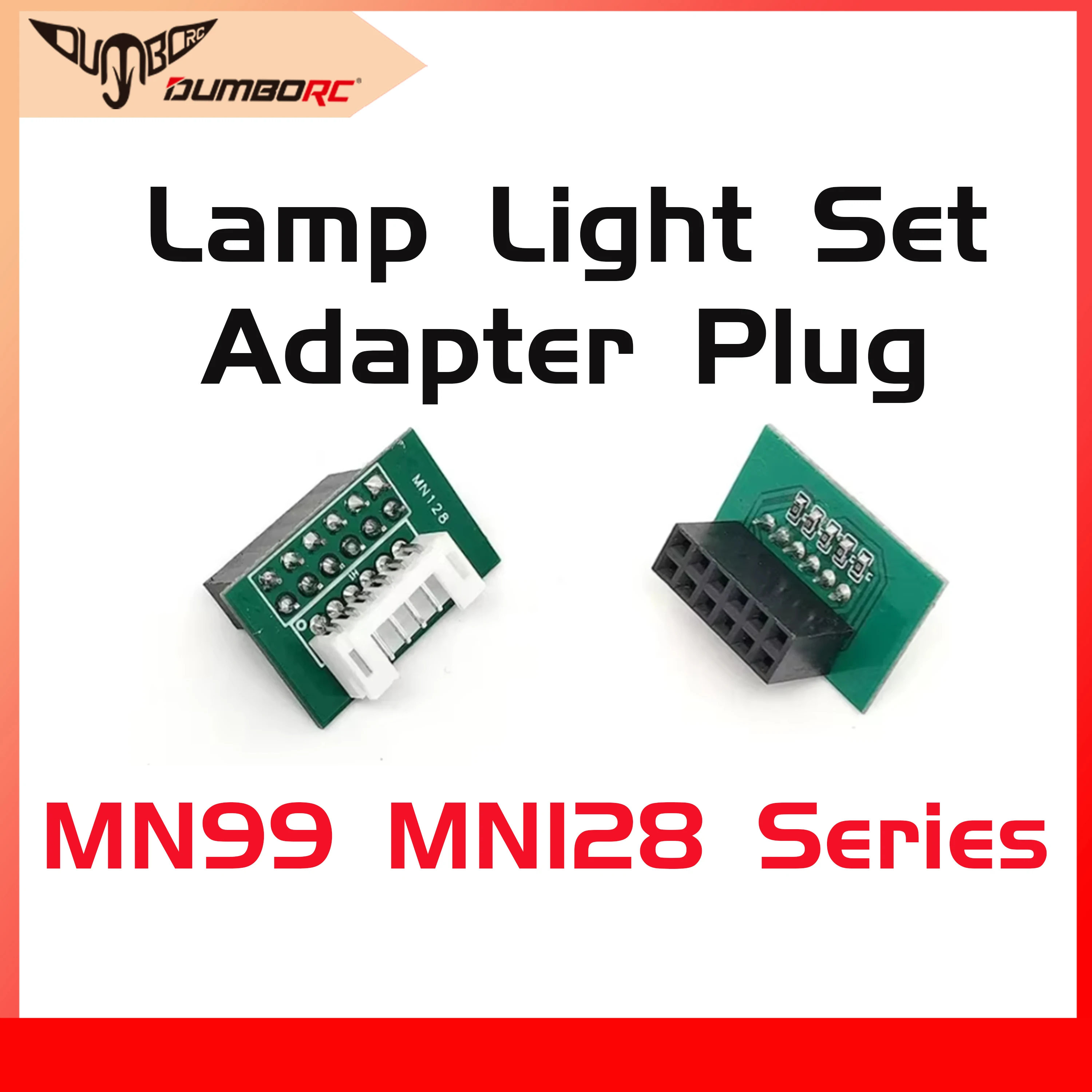 DUMBORC RC Car Lamp Light Set Adapter for MN Series MN128 MN78 MN99S MN98 MN86 Plug P6DC 6CH Receiver Part Universal Accessories