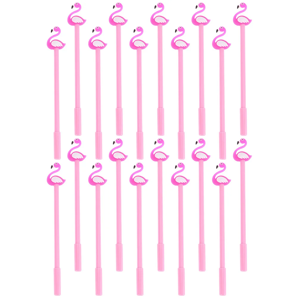 

20 Pcs Flamingo Gel Pen Refill Sign Pens Fine Tip Write Boy Kids Stationery Gift