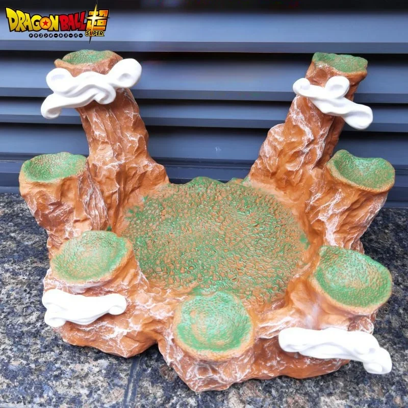 Small Dragon Ball Crater Gk Dragon Ball Wishing Background Base Model Micro Landscape Craft Decoration Festival Gift Toys