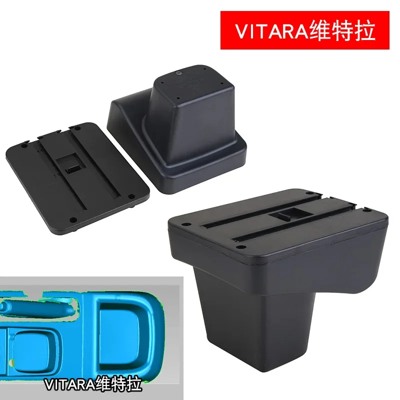 NEW For Suzuki Vitara Armrest Box Central Store Content Storage Double Layer Car Modification Accessories Interior Retractable