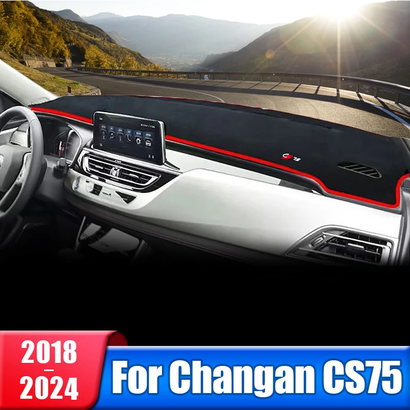 

Car Dashboard Cover For Changan CS75 2018 2019 2020 2021 2022 2023 2024 CS 75 Instrument Desk Sun Shade Non-slip Pad Accessories