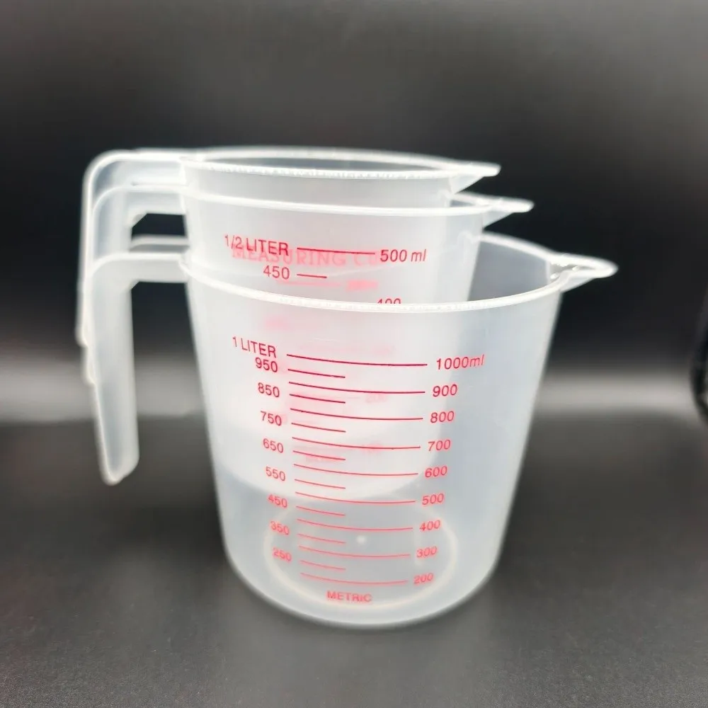 Cup Marking Clear Plastic Measuring Cup With Spout With Handles Plastic Mug Graduated Measuring Cups Recipe Ingredient