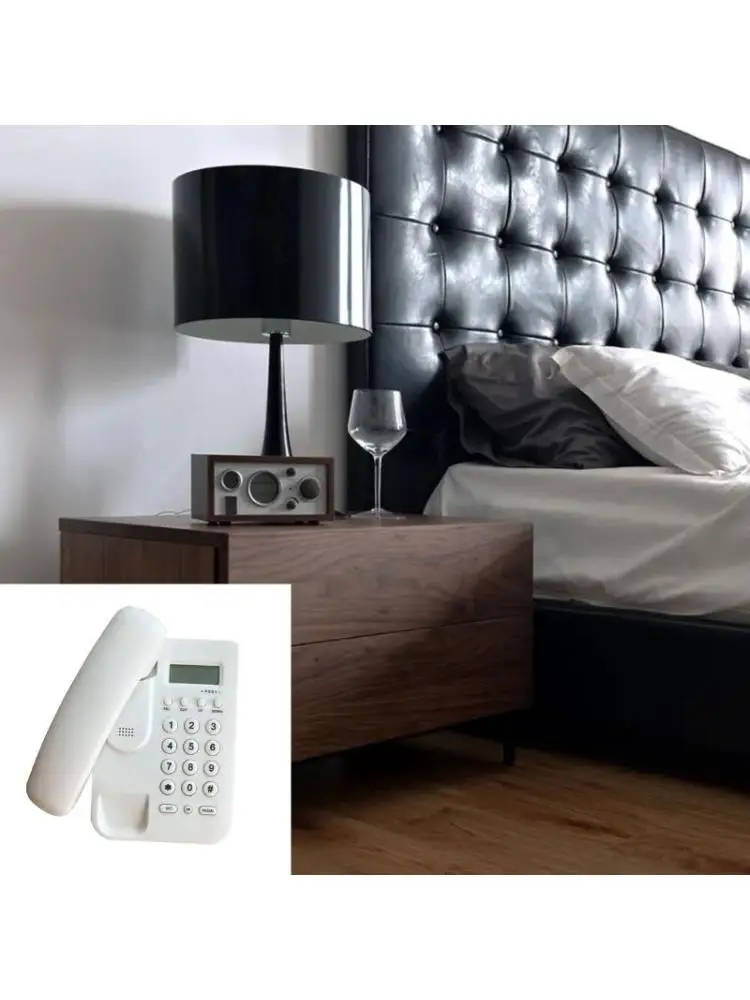 652F Traditional Corded Telephone with LCD Display Stable and Clear Call Quality, Perfect for Home or Office Easy Managements