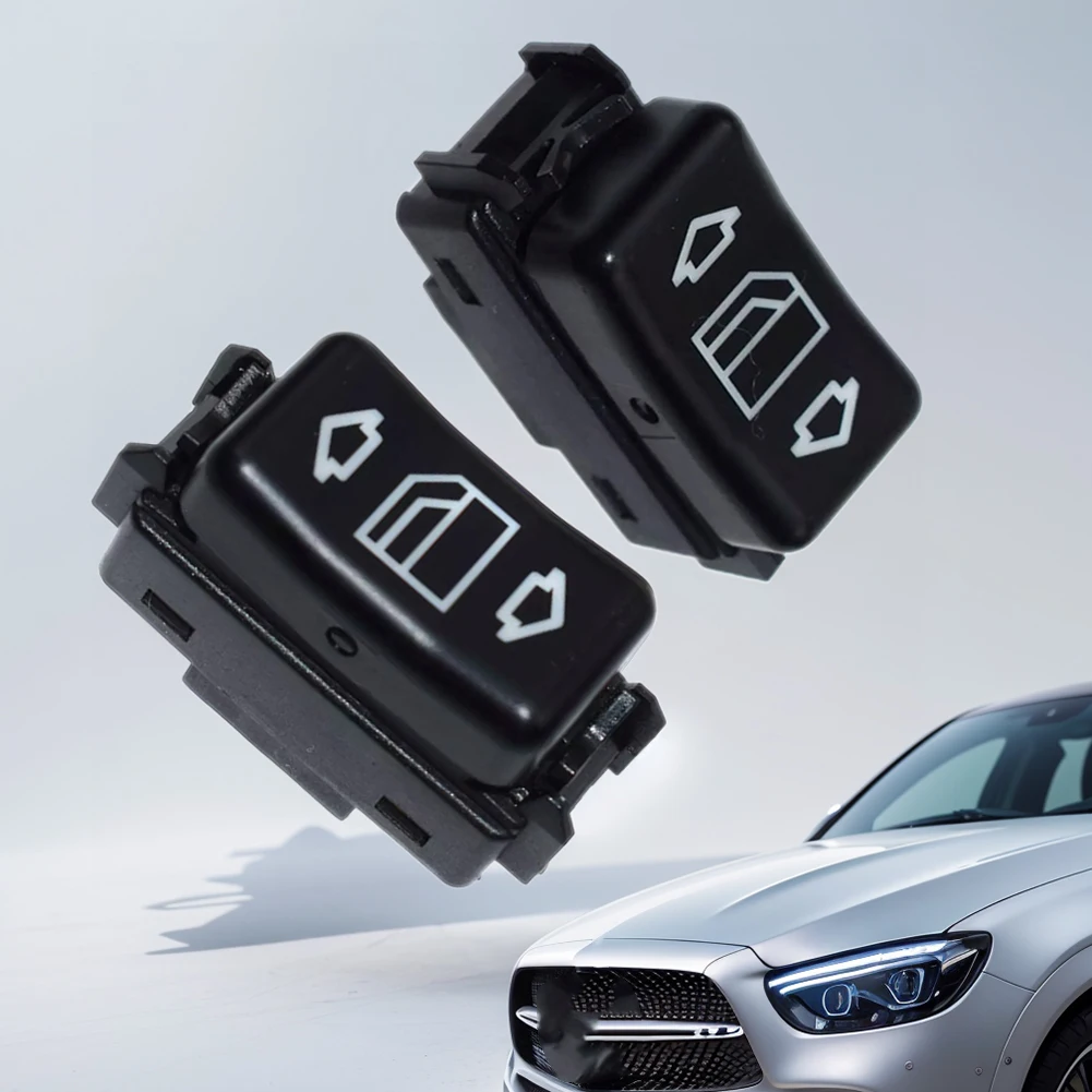 2Pcs Master Power Window Switch Button Replace 1248204510 1248204610 for Mercedes W124 W126 W201