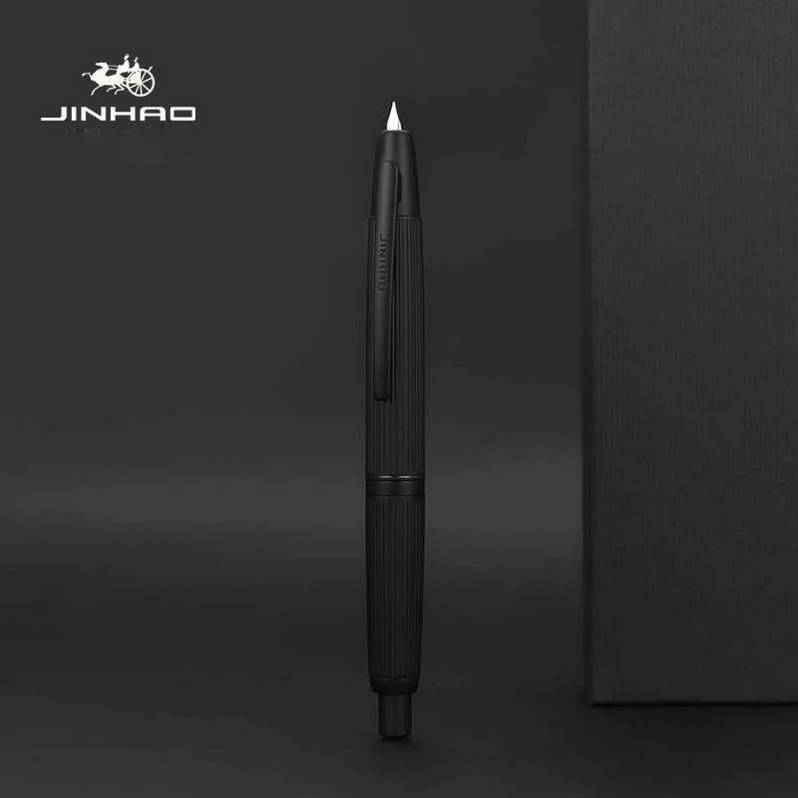 

JINHAO 10 Retractable Press High Quality Fountain Pen EF/F Nib Gold /Silver Clip Limited Edition Gradient Color New Style