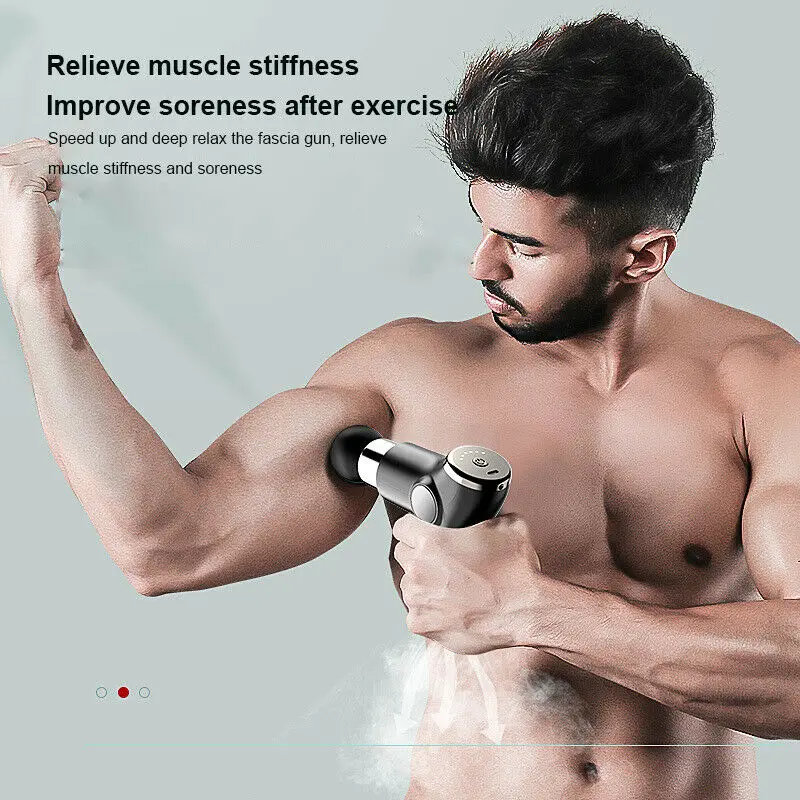 Massage Gun Neck Deep Tissue Muscle Relaxation Gout Pain Relief Fitness Massageador Portable Percussion Pistol Massager For Body