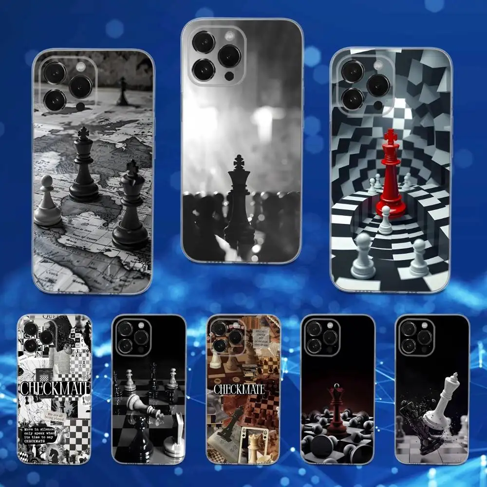 

Cool Art Checkerboard Phone Case For iPhone 16,15,17,14,13,12,11 Pro,Max,Plus,X,XS,XR,SE,Mini Transparent Soft Cover
