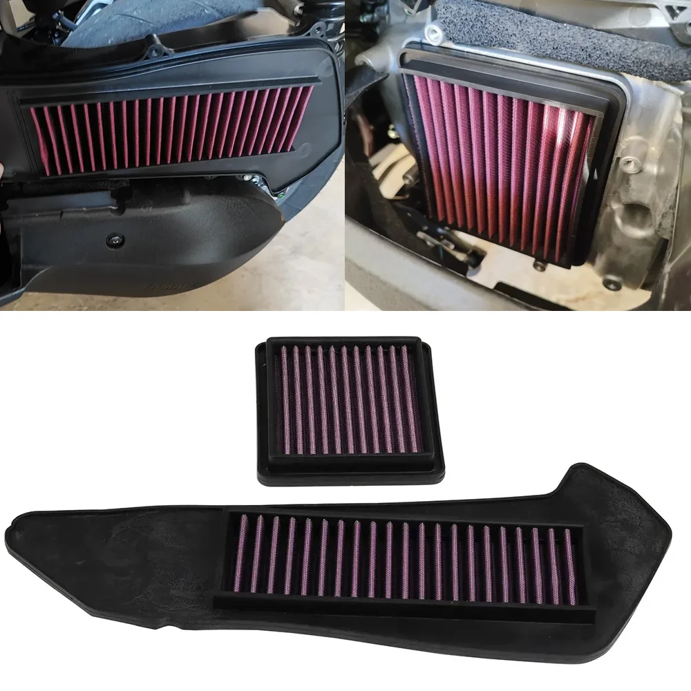 

Motorcycle Air Filter Air Intake Cleaner Engine Protect For Yamaha XMAX300 XMAX250 XMAX 300 X MAX 250 2017-2024 2023 2022 2021