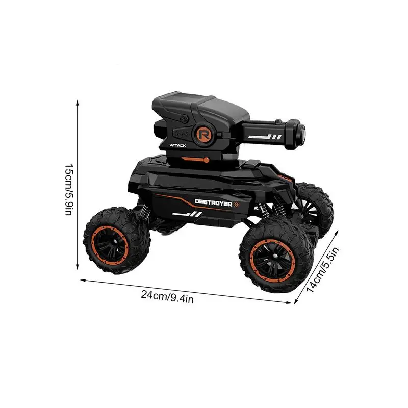 Rc Tank Toy 2.4G Radio Controlled Car 4WD Crawler Water Bomb War Tank Electric Tank RC Toy For Boy Kids Christmas Birthday Gift