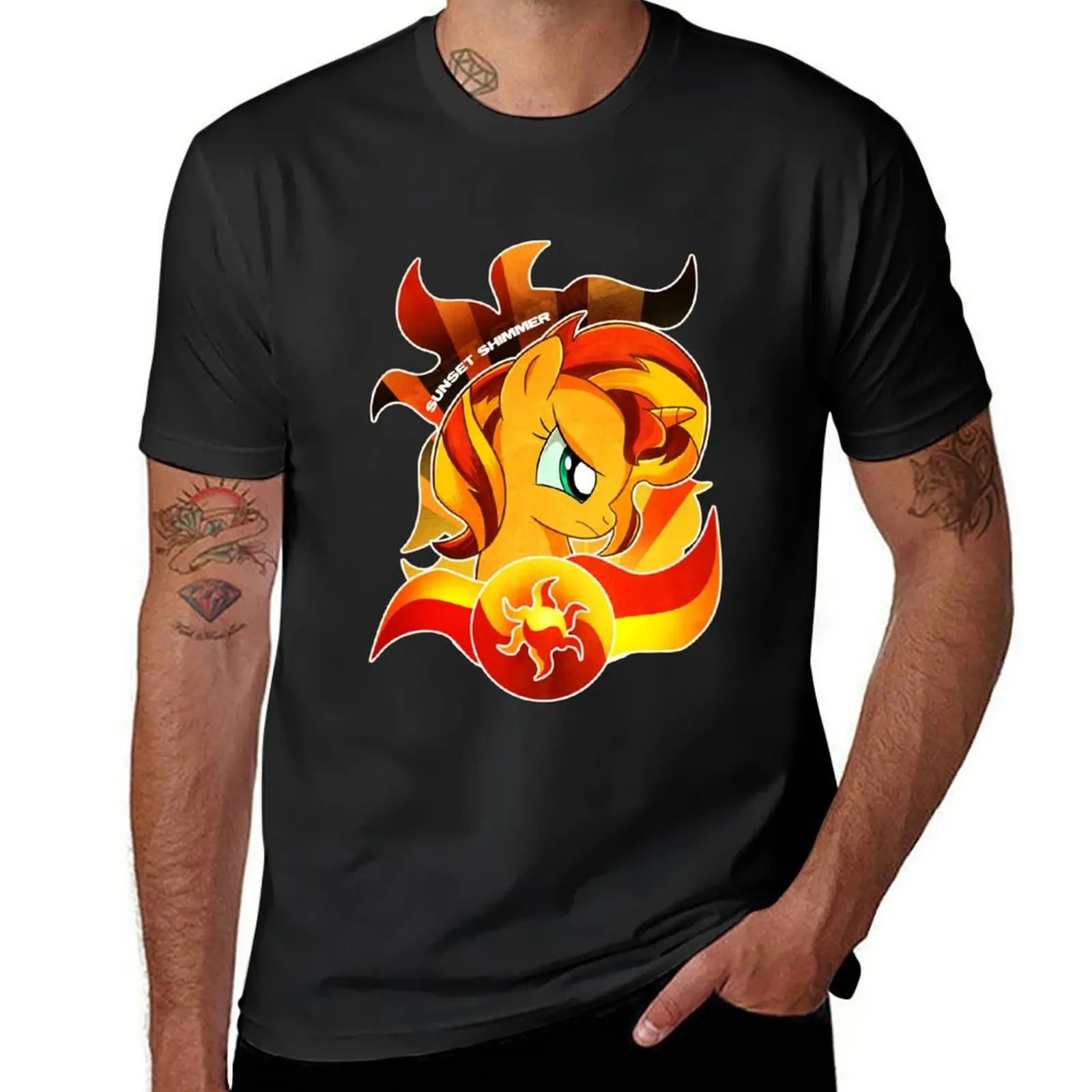 Sunset Shimmer T-Shirt hippie clothes blacks blanks mens clothes