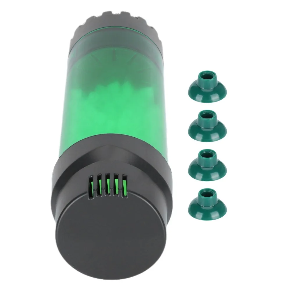 

Plastic Fluidized Bed Filter With Suction Cup Stable Installation Bubble Bio Media Filter Easy Cleaning Green