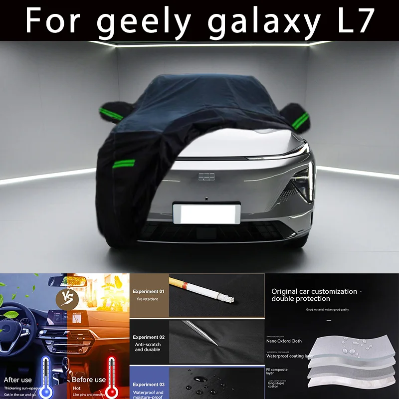 For Geely galaxy L7 Outdoor Protection Full Car Covers Snow Cover Sunshade Waterproof Dustproof Exterior Car accessories