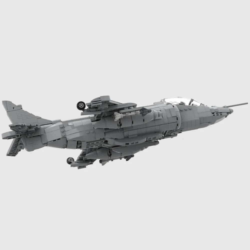 

1001pcs MOC Sea Harrier FRS1 Building Blocks Space Imagination Up Constructing Festival Toy Gift Logical Thinking Up