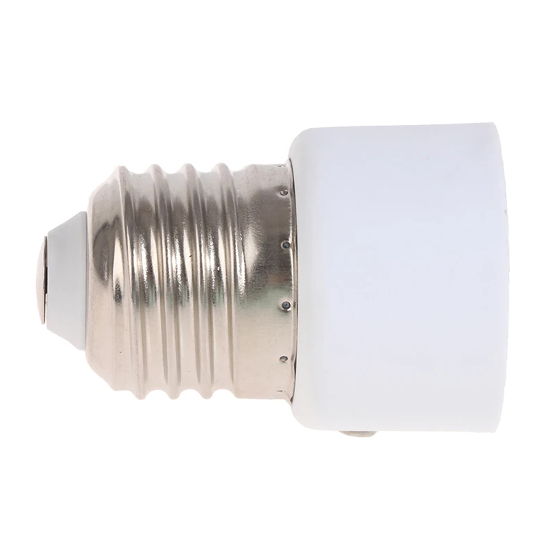 1pc Outlet 220V E27 ABS White Connector Accessories US/EU Plug Screw Bulb Base Adapter E27 To Socket Lamp Holder Converter