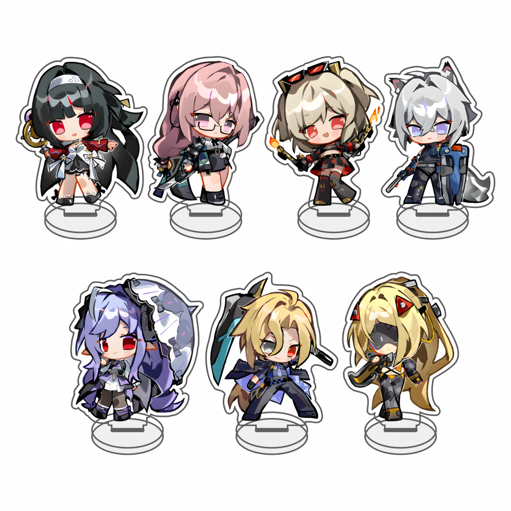 Hot Game Zenless Zone Zero Nicole Demara Billy Kid Von Lycaon Acrylic Stand Model Plate Keychain Desk Decor Collection gifts