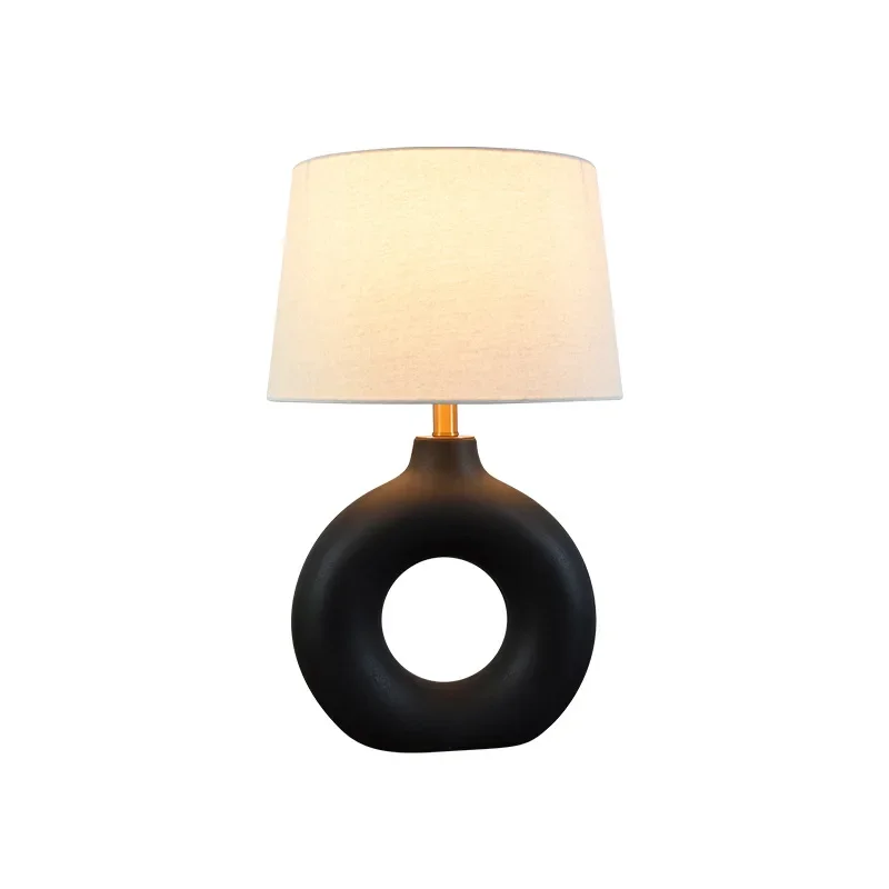 

Pottery pot table lamp model room hotel homestay designer lamp bedroom bedside new Chinese decorative ornament