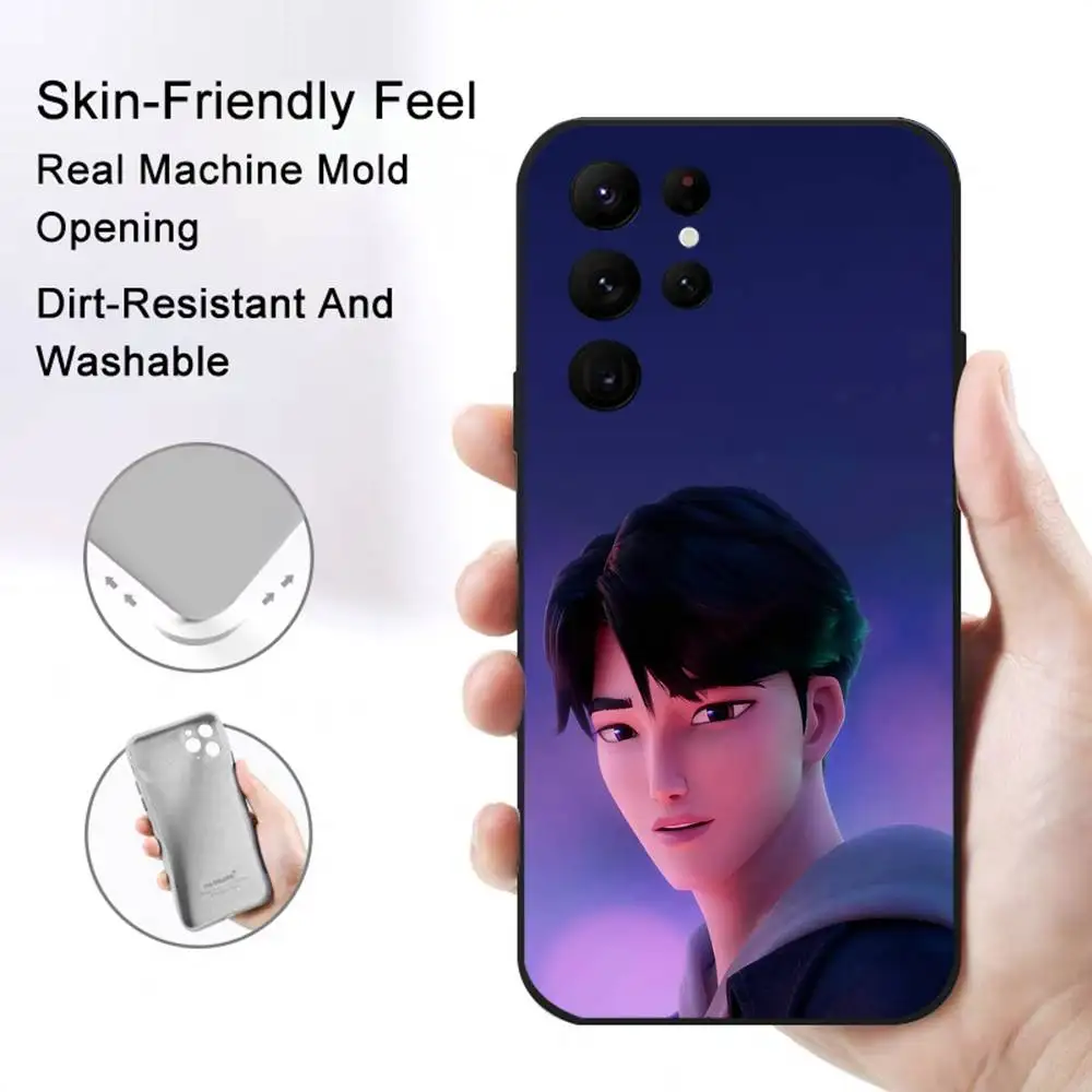 KPop Demon Hunters Phone Case For Samsung S Series s21 s22 s23 s24 s25 FE Plus Classic versatile black soft shell