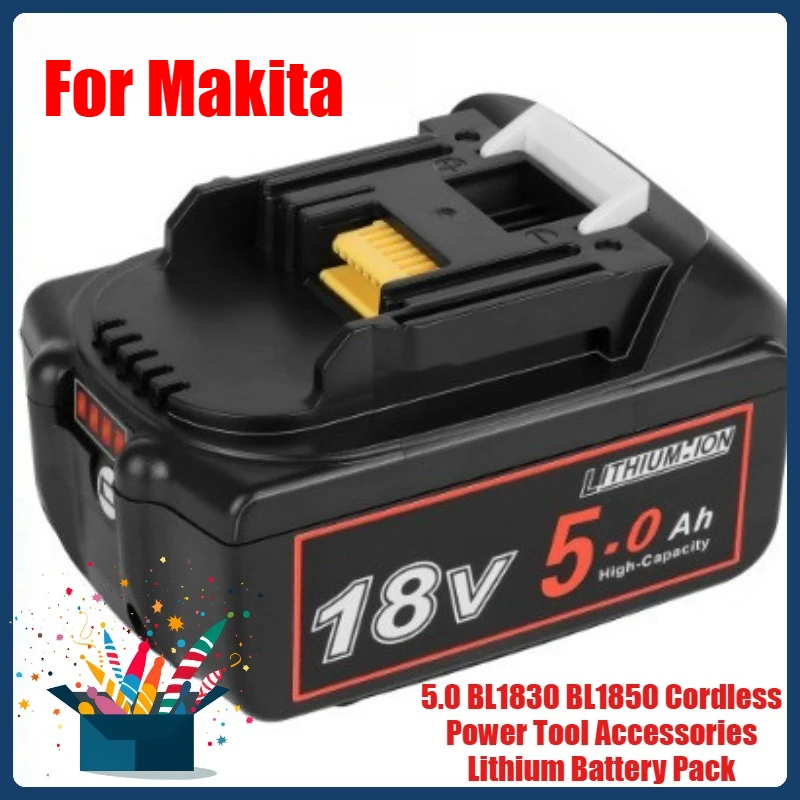 

For Makita 18V 5.0 BL1830 BL1850 Cordless Power Tool Accessories Lithium Battery Pack