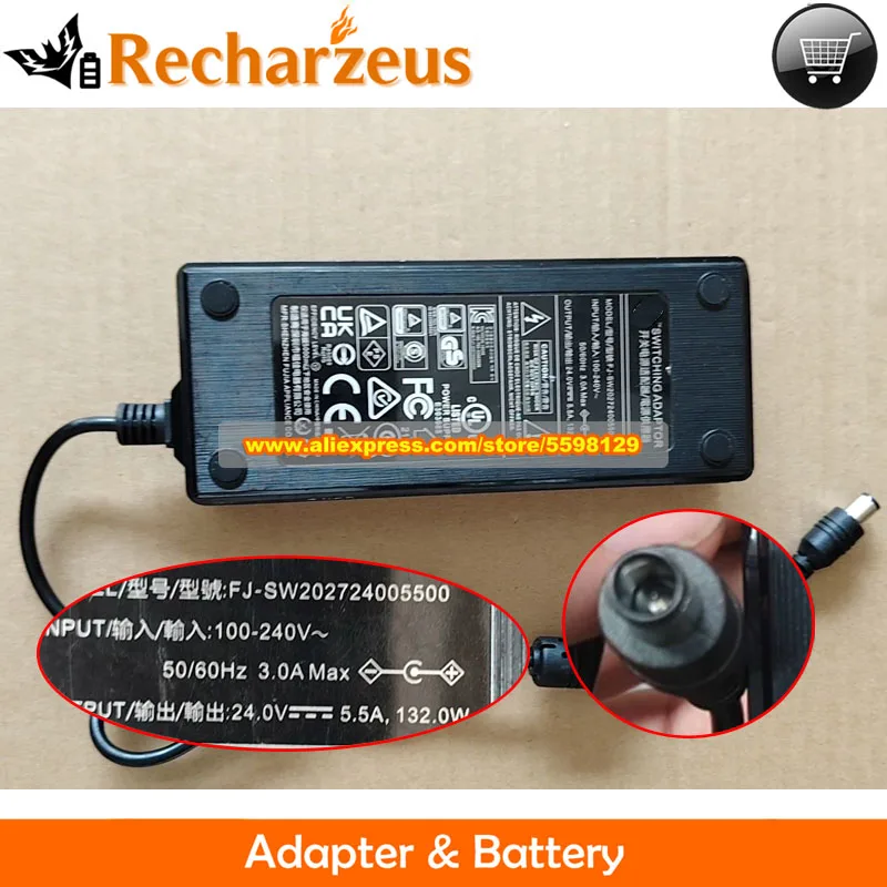 

Genuine FJ-SW202724005500 AC Adapter 24V 5.5A 132W for FUJIA FJ-GN218024005500 Power Supply