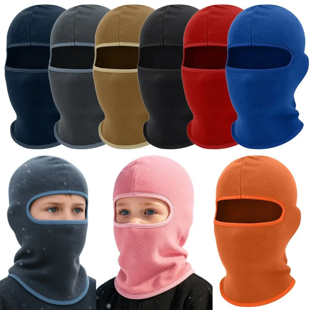 

New Thickened Kids Balaclava Hat Windproof Cold Proof Warm Hat Keep Warm Neck Mask Hat Winter
