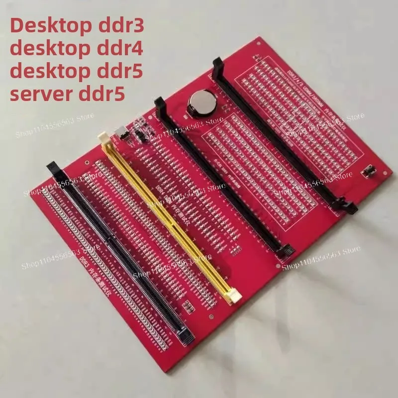 

Тестовая карта для оперативной памяти DDR3/DDR4/DDR5 с подсветкой, инструмент для диагностики и ремонта памяти ноутбуков