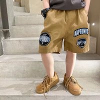 Boys Cotton Shorts New Children's Summer Wear Boys' Five-point Pants In The Big Boy's Western Style Casual Pants Outer Wear