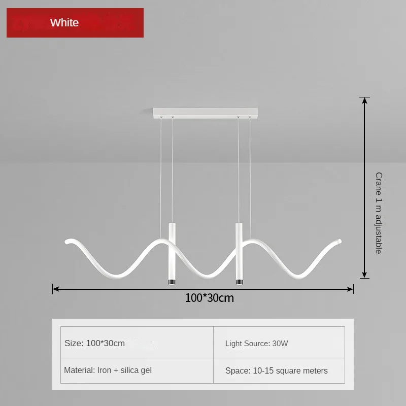 Lámpara Led nórdica Simple y moderna para sala de Estar, comedor, Bar, candelabro artístico