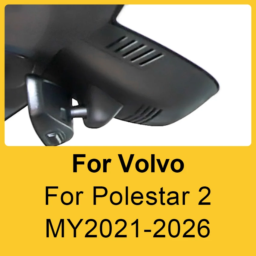 Dash Cam 4K for Volvo Polestar 2 Polestar2 2026~2021,Plug and Play Car DVR Dashcam Camera Video Recorder for Polestar 2