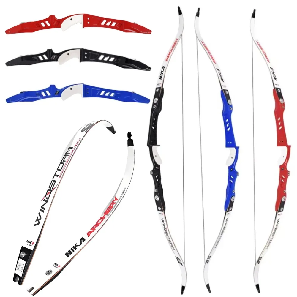 

12-40Lbs ILF Recurve Bow 68" Takedown Bow 25" Magnesium Alloy Riser Maple Laminated Limb Outdoor Archery Hunting Target Shooting