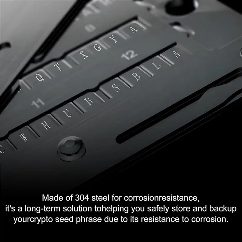 【FAST-SALE】For BIP39 Wallets Compatible 24 Words For Bitcoin Wallet Secure Storage Of Crypto Seed Phrase, Private Key Recovery C