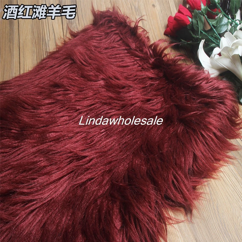 Imitation fox fur clothing hat bag car mat decoration material,fabric for patchwork,faux fur fabric,160cm*50cm/pcs