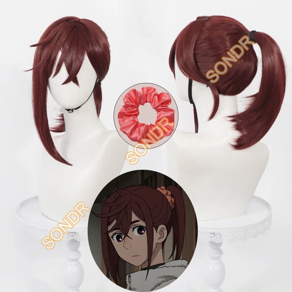 

Anime DAN DA DAN Ayase Momo Cosplay Wig Red Brown Ponytail Hairband Women Halloween Carnival Party Heat Resistant Synthetic Wig