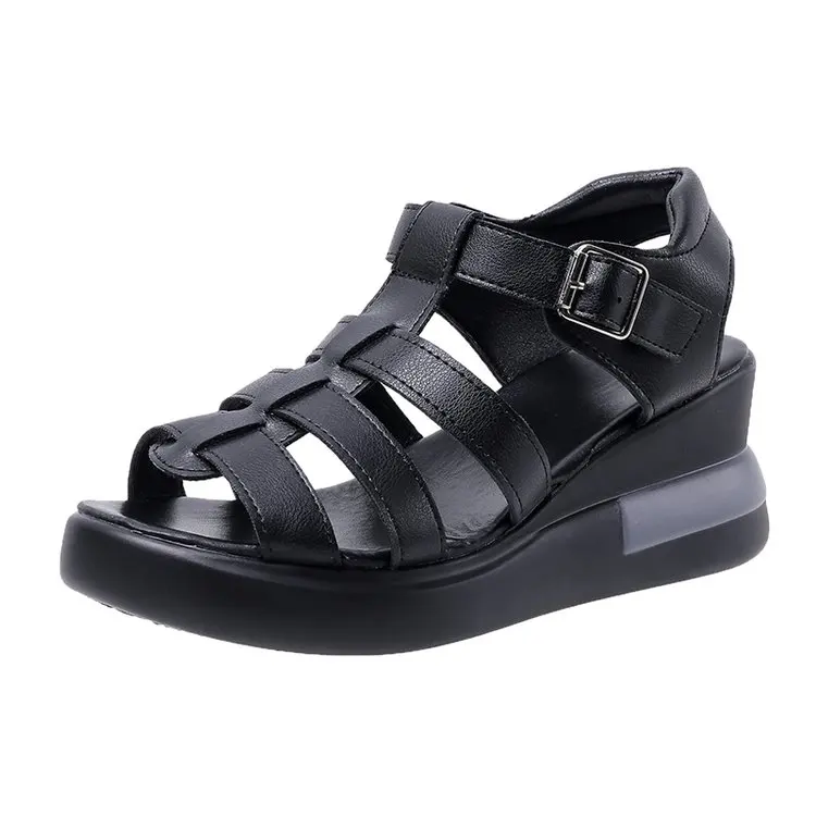 Women Sport Sandals Wedge Hollow Out Sexy Open-Toed Ladies Sandals Outdoor Cool Platform Shoes Women Beach Sandalias De Mujer