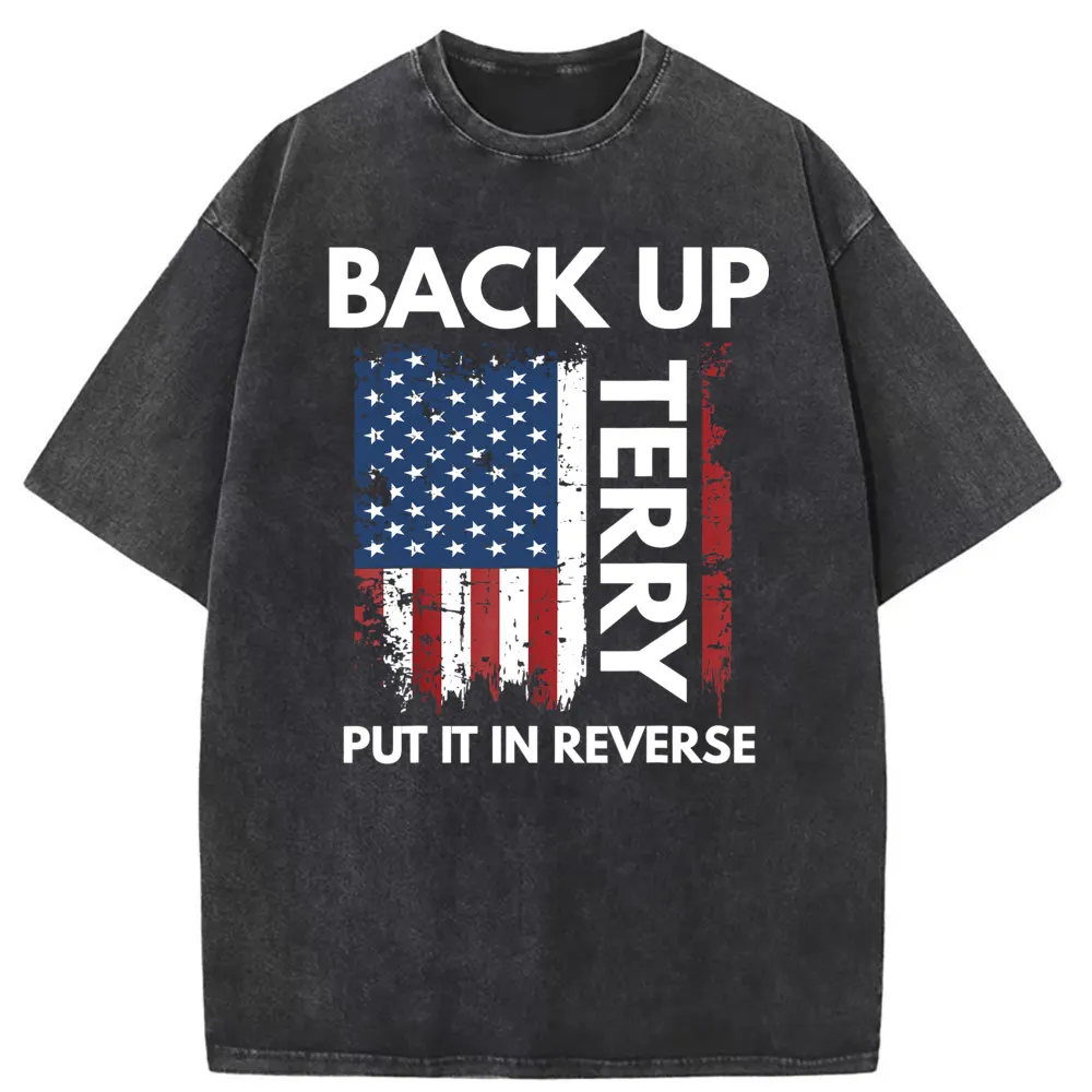 

Back Up Terry Put It In Reverse Funny 4th Of Juy T Shirts Sweatshirts For Men Printing Long Sleeve Classic Shirt