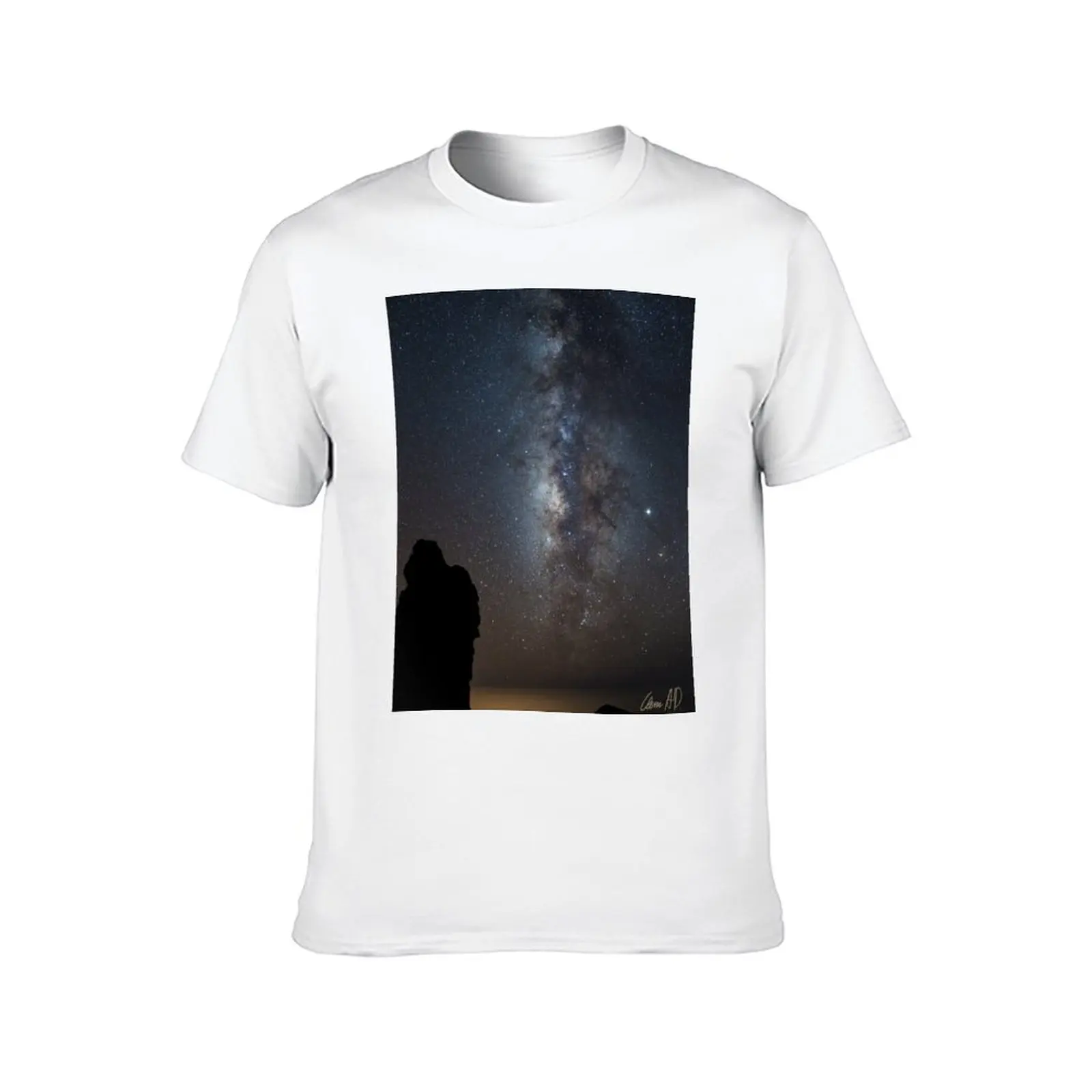 Milky Way, Jupiter & Roque de los Muchachos T-Shirt sublime valentines clothes mens plain t shirts